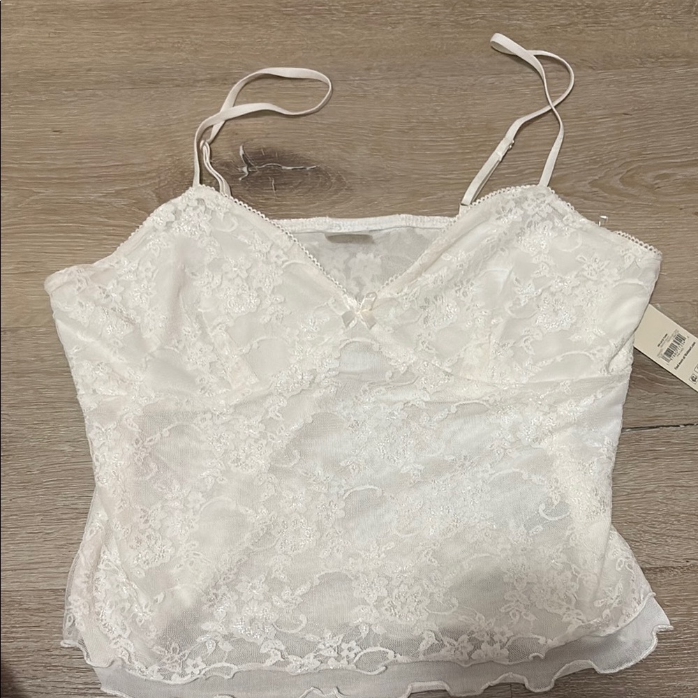 White Lace Camisole Top